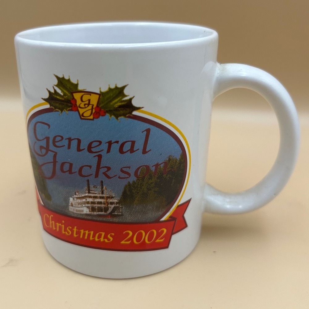 Vintage General Jackson Showboat Christmas 2002 Coffee Mug Nashville Tennessee